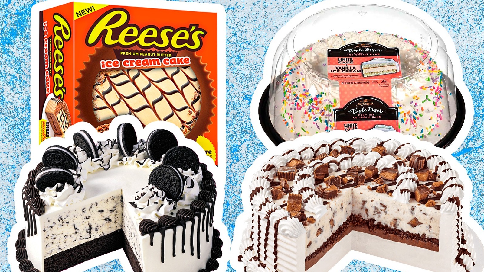 Friendly's Reese's Peanut Butter Cups Ice Cream Cake Review - YouTube