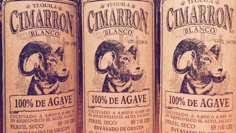 Cimarron Blanco tequila bottles