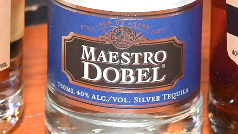 Maestro Dobel label on bottle