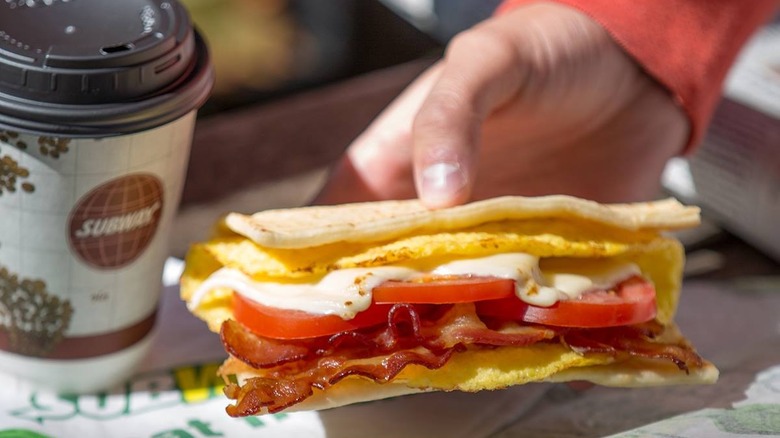 Subway breakfast sandwich