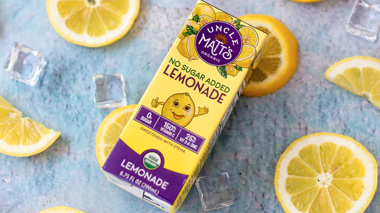 Uncle Matt's Lemonade juice box
