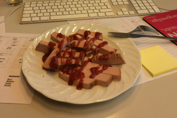 The Sad Sausage Desk Lunch from Germany