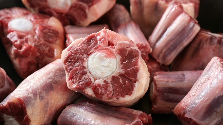 Oxtail cuts of steak