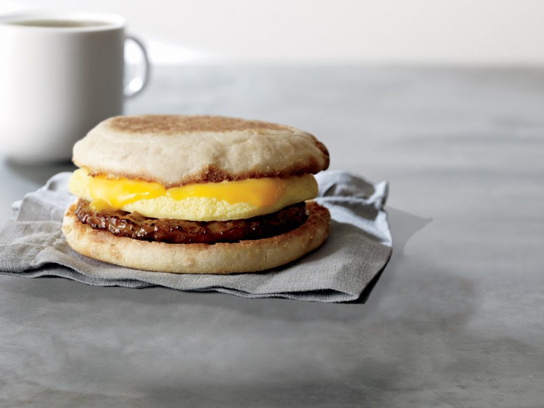 10) Starbucks: Sausage and Cheddar Breakfast Sandwich