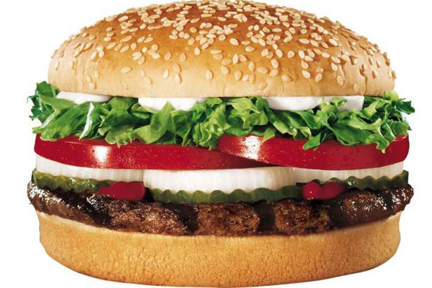 10) Burger King: Hamburger