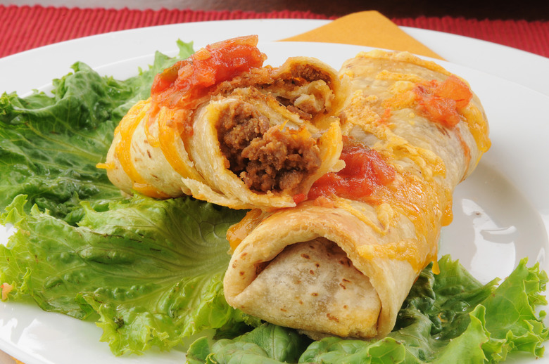   3.) El Monterey Spicy Red Hot Beef & Bean Chimichangas XX Large