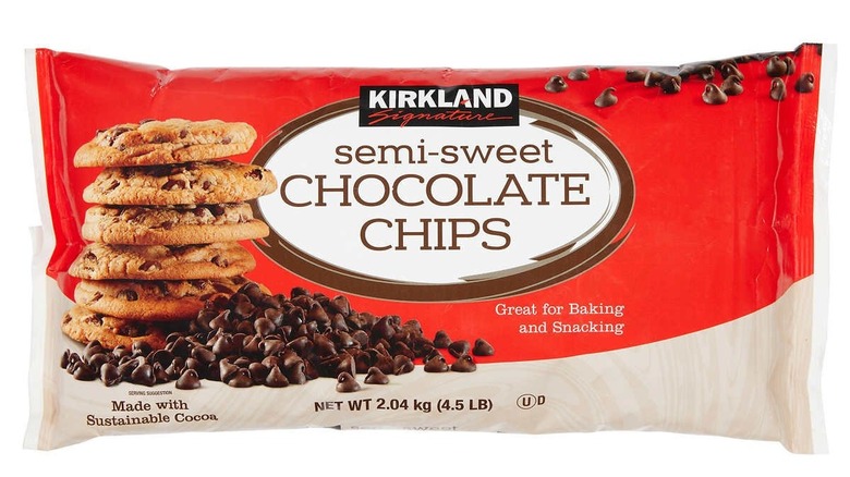 Kirkland bag of chocolate chips