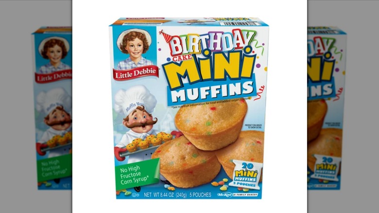 Little Debbie birthday cake muffins