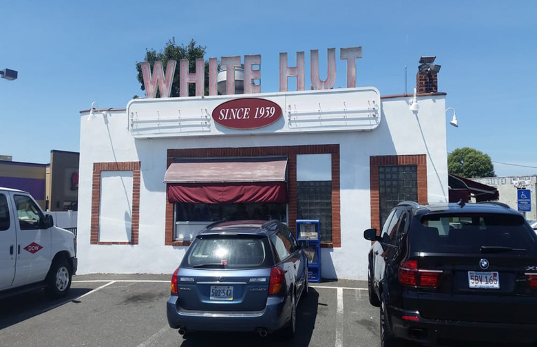 #34 Cheeseburger with Fried Onions, White Hut, West Springfield, Mass.