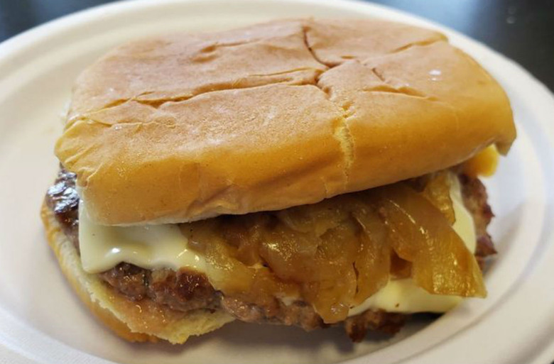 #19 Cheeseburger With Fried Onions, White Hut (West Springfield, Massachusetts)