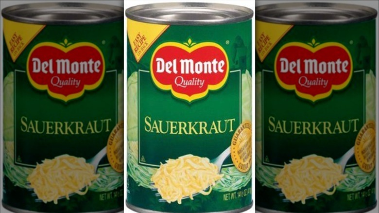 Can of Del Monte sauerkraut