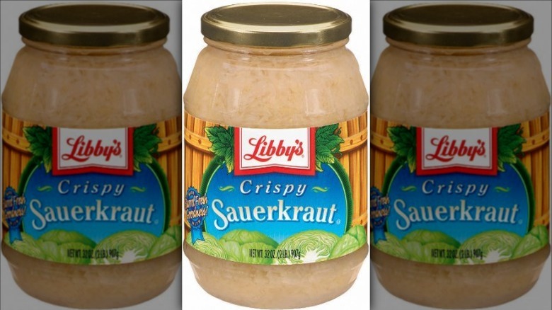 Jar of Libby's sauerkraut