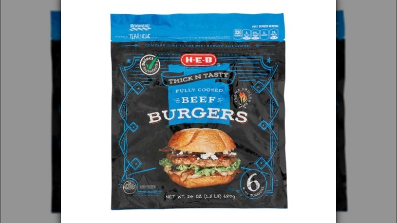 H-E-B burgers