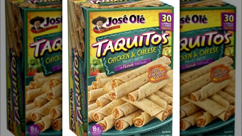 A box of José Olé taquitos