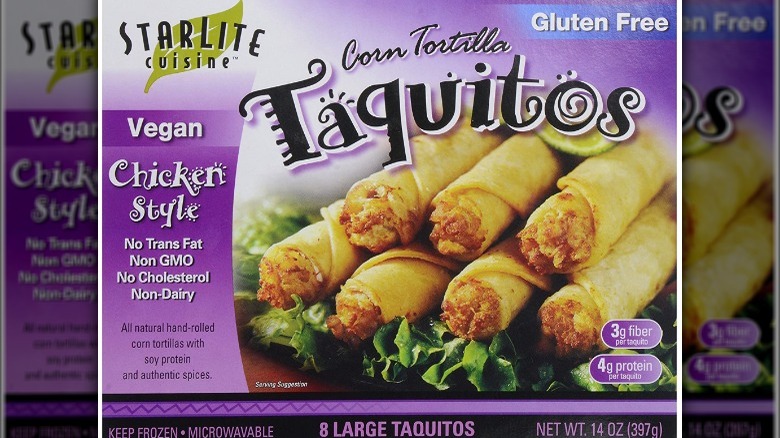 Box of Starlite Cuisine taquitos