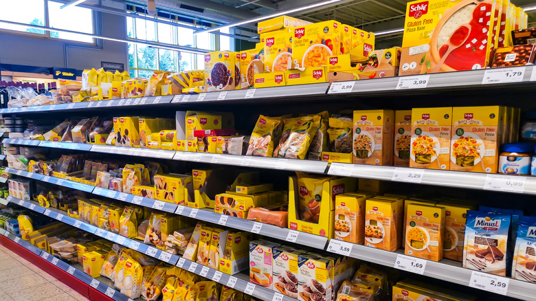 Schaer gluten-free aisle at store 