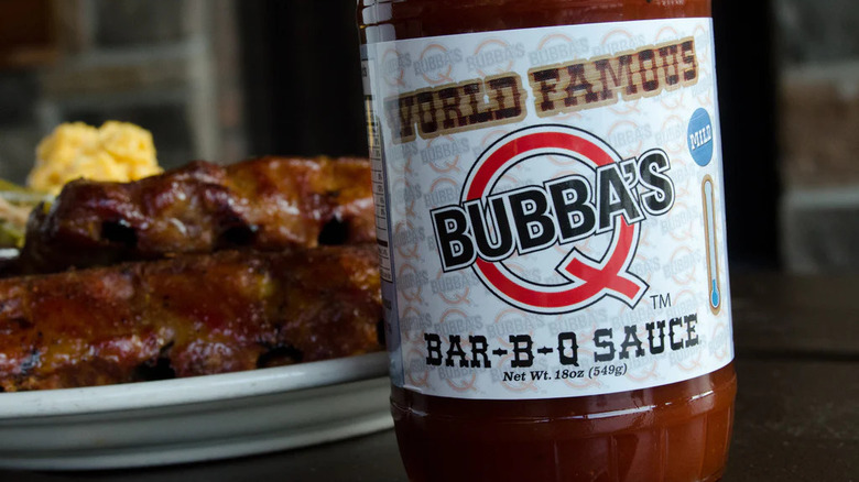 Bubba's Q sauce and meat
