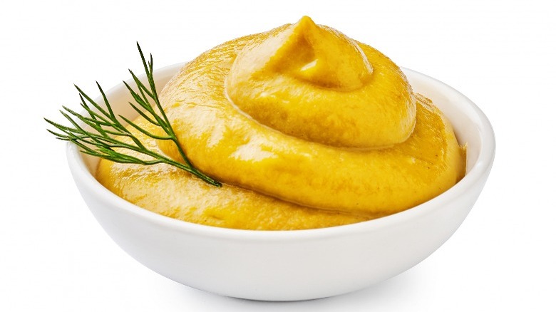 bowl of dill mustard