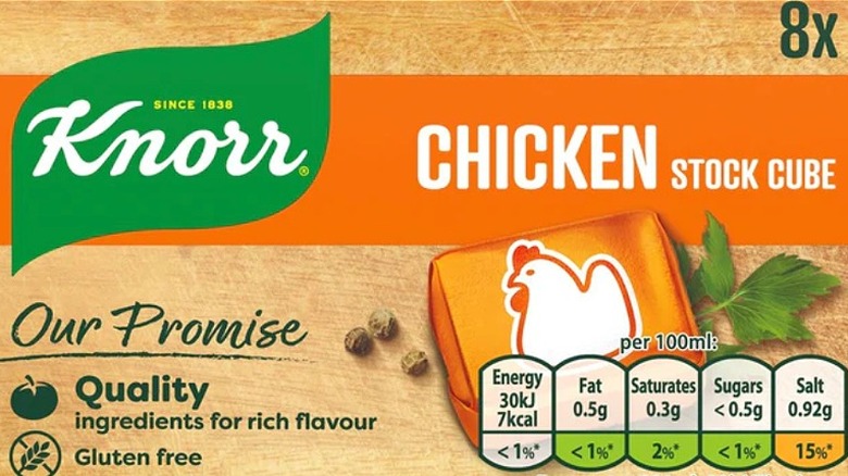 Knorr chicken stock cube box