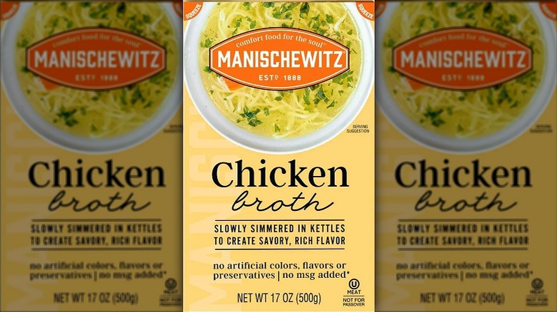 Manischewitz chicken broth box