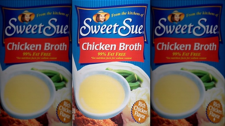 Sweet Sue chicken broth can