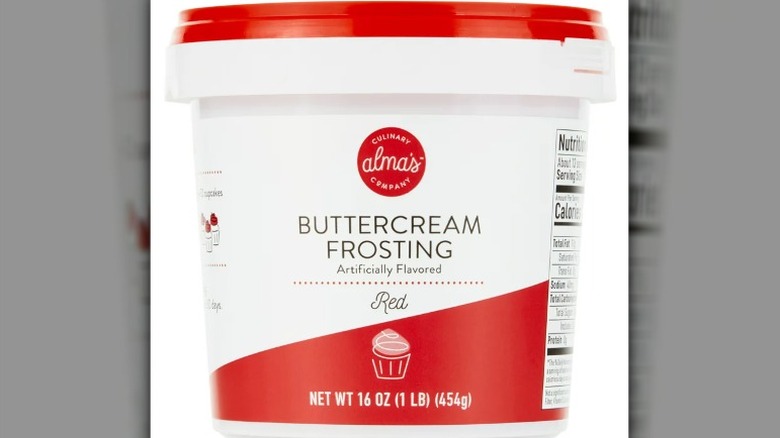 Alma's red buttercream frosting