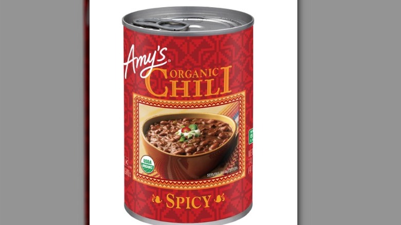 can of Amy's chili