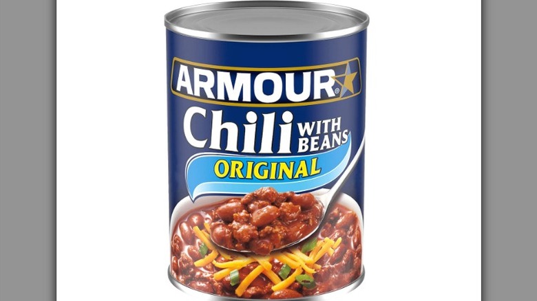 Armour chili can