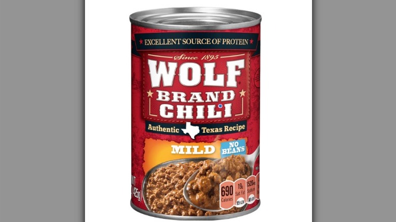 Wolf Brand Chili can