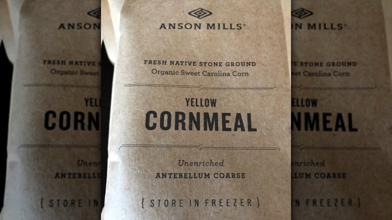 a bag of Anson Mills cornmeal