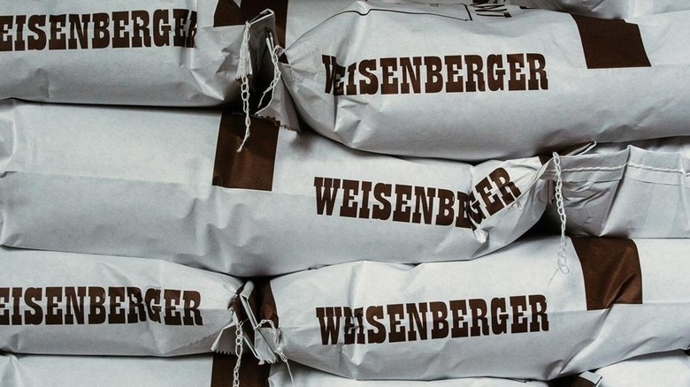 bags of Weisenberger grain