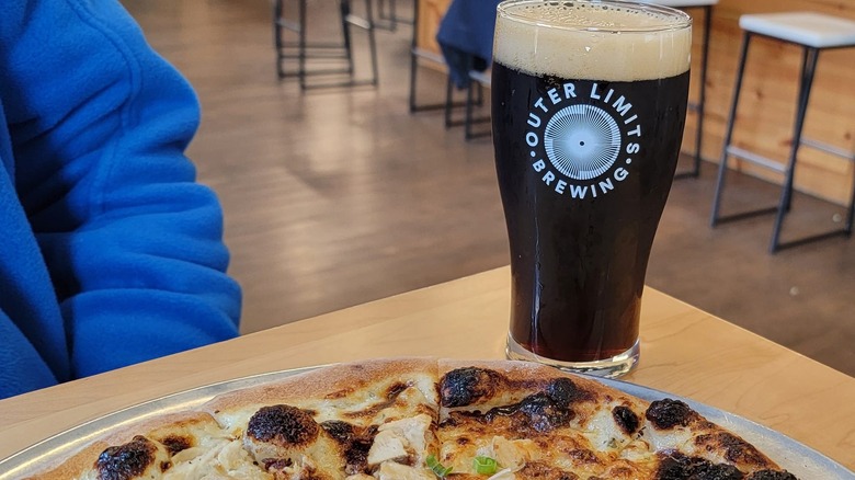 Beer and pizza