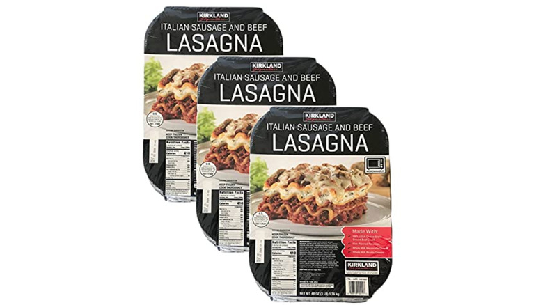 Kirkland Italian Sausage and Beef Lasagna