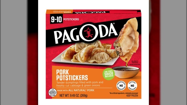 Pagoda pork potstickers