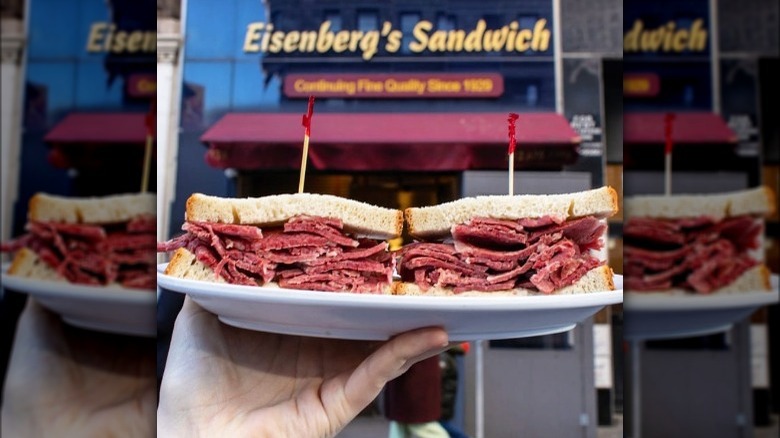 Eisenberg's pastrami sandwich