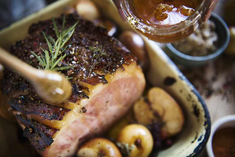 Roasted Whole Ham With Orange Honey Glaze