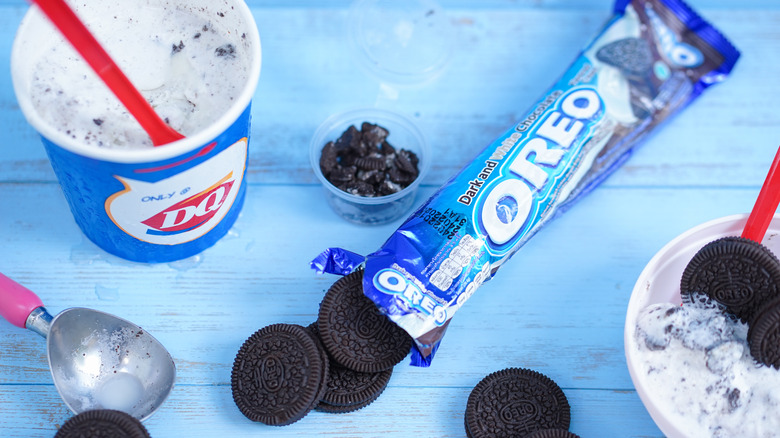 Dairy Queen ice cream with Oreos