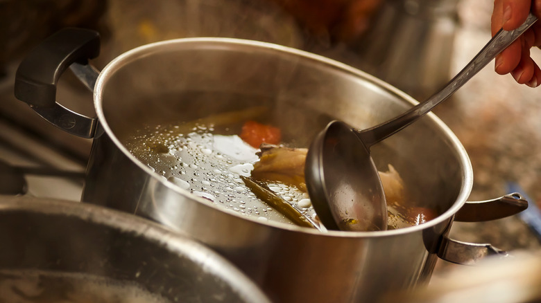 Stock on the stove