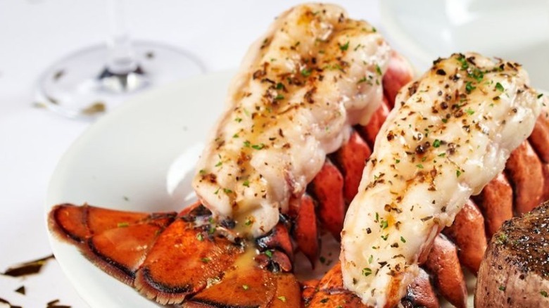 lobster tail on plate