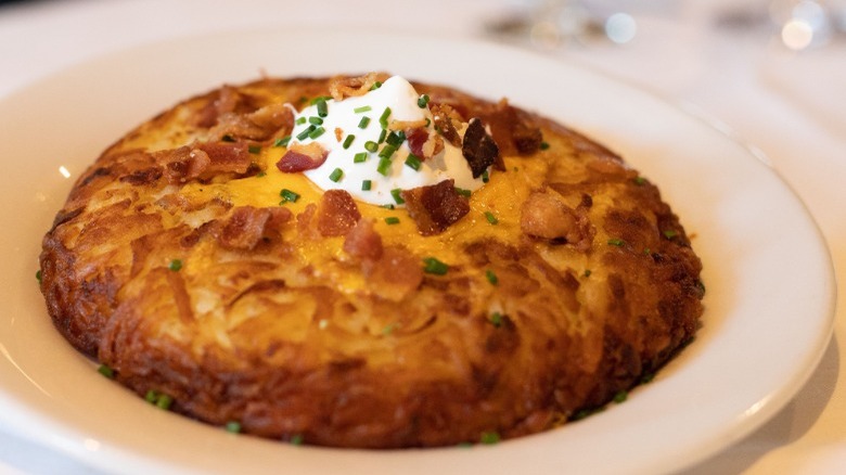 baked hashbrowns with sour cream