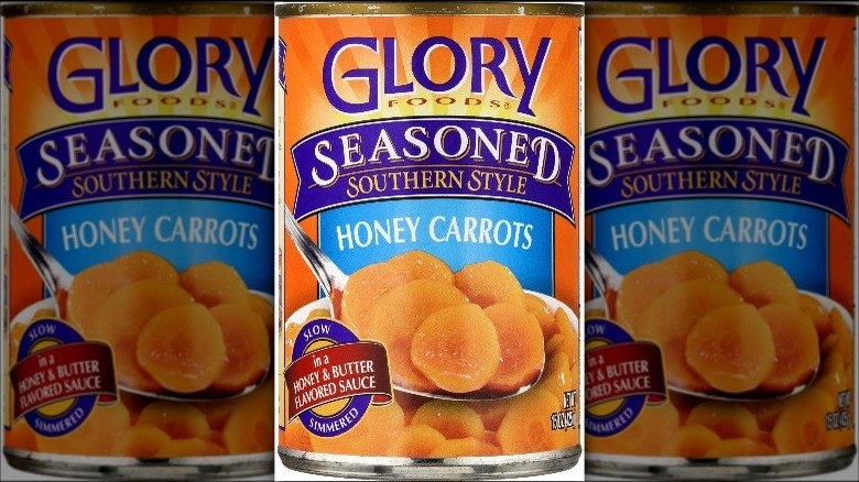 Glory canned honey carrots