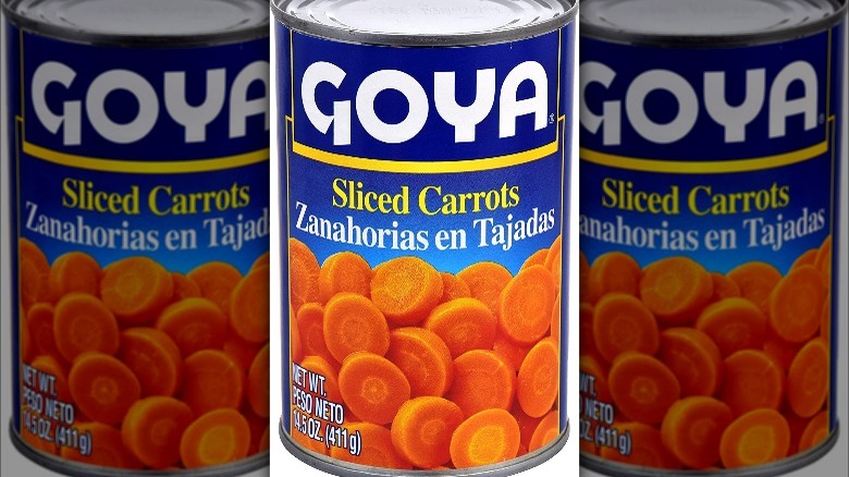 Goya canned sliced carrots