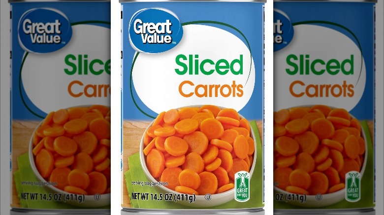 Great Value canned sliced carrots