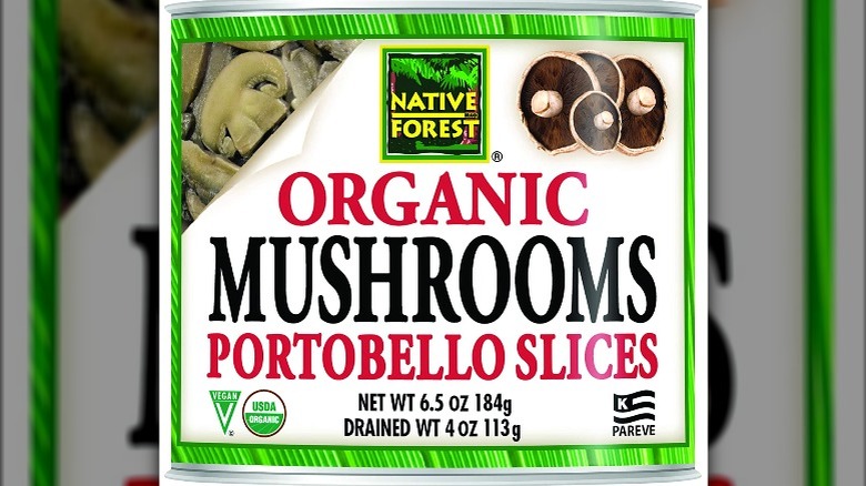 Native Forest canned portobello mushrooms