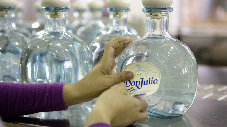 Bottle of Don Julio Blanco