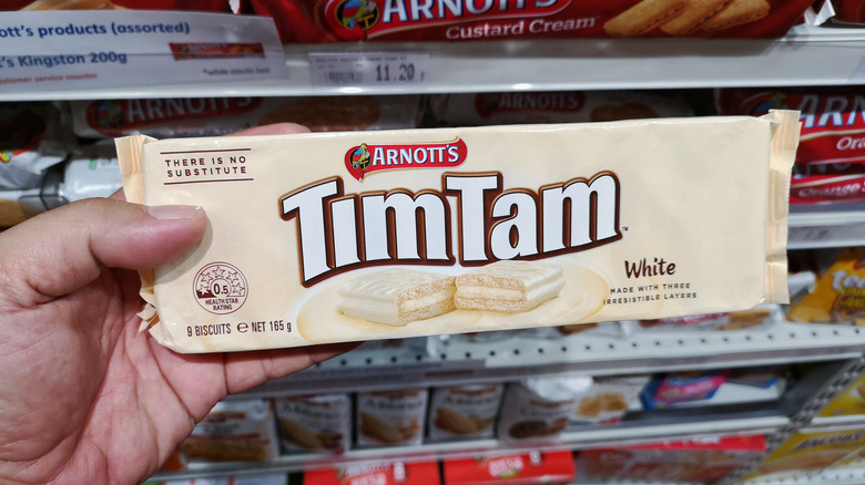 White chocolate Tim Tam packet