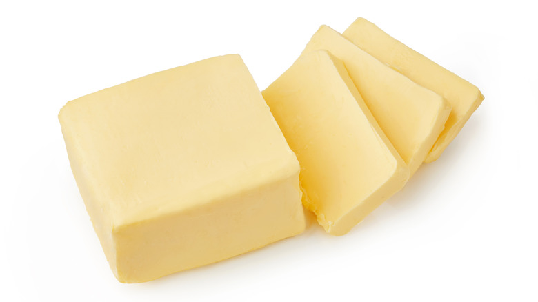 pats of fresh butter
