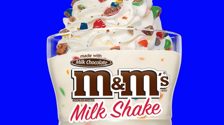 Steak 'n shake m&m's milkshake