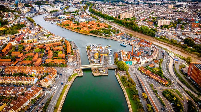 Aerial view of Bristol