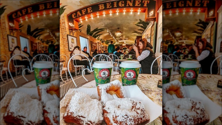 Cafe Beignet beignets and coffee